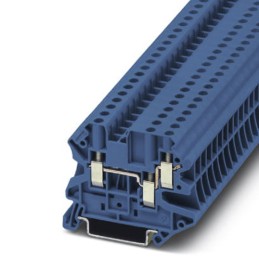 10 pcs - 3044500 Phoenix Contact UT-4 Clipline Series Blue Feed Through Terminal Block, 4mm², Single-Level, Screw Termination