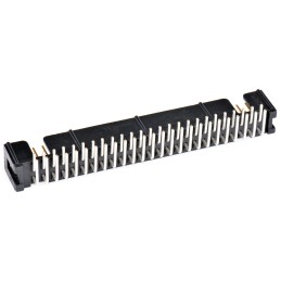 1 pcs - 3M 2500 Series Right Angle Through Hole PCB Header, 50 Contact(s), 2.54mm Pitch, 2 Row(s), Shrouded