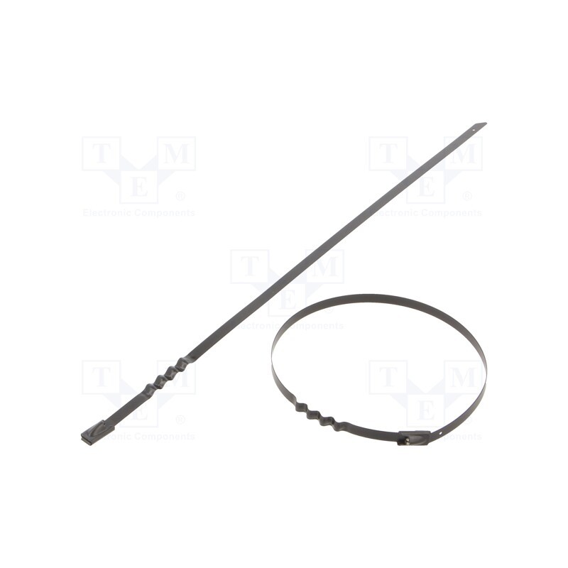 50 pcs : BCZ46-260 - Cable tie, L: 260mm, W: 4.6mm, acid resistant steel AISI 316, 445N