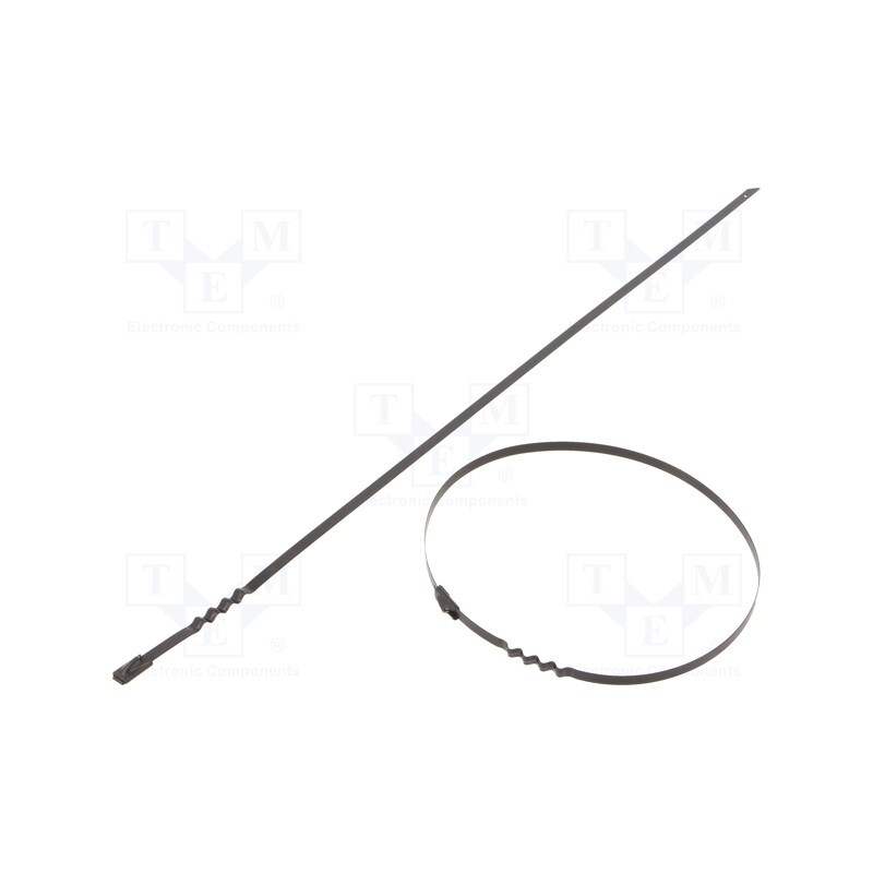 50 pcs : BCZ46-360 - Cable tie, L: 360mm, W: 4.6mm, acid resistant steel AISI 316, 445N