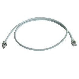 1 pcs - Telegartner Cat6a Straight Male RJ45 to Male RJ45 Ethernet Cable, S/FTP, Grey LSZH Sheath, 5m, Low Smoke Zero Halogen