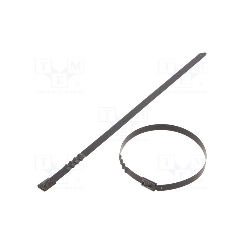 50 pcs : BCZ74-260 - Cable tie, L: 260mm, W: 7.9mm, stainless steel AISI 304, 1112N