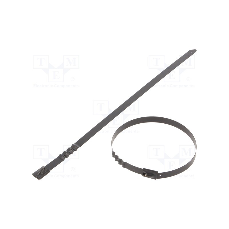 50 pcs : BCZ76-260 - Cable tie, L: 260mm, W: 7.9mm, acid resistant steel AISI 316, wave