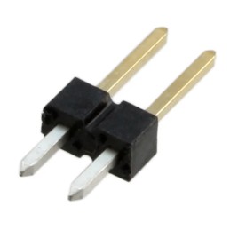 100 pcs - 77311-818-02LF Amphenol Communications Solutions BergStik Series Vertical Through Hole Pin Header, 2 Contact(s), 2.54m