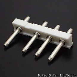 100 pcs - RTB-1.5-4P (LF) JST V Series Top Entry Through Hole Pin Header, 4 Contact(s), 5.0mm Pitch, 1 Row(s), Unshrouded