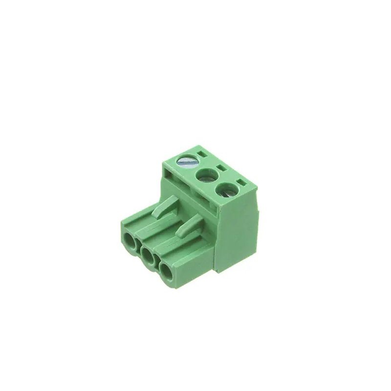 10 pcs - RS PRO 5mm Pitch 3 Way Pluggable Terminal Block, Plug, Free Hanging (In Line)