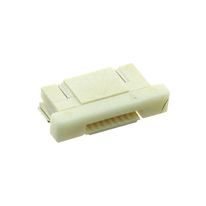 50 pcs - 1734592-8 TE Connectivity, FPC 0.5mm Pitch 8 Way Right Angle Female FPC Connector, ZIF Bottom Contact
