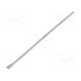 50 pcs : BU44-200 - Cable tie, L: 200mm, W: 4.6mm, stainless steel AISI 304, 445N