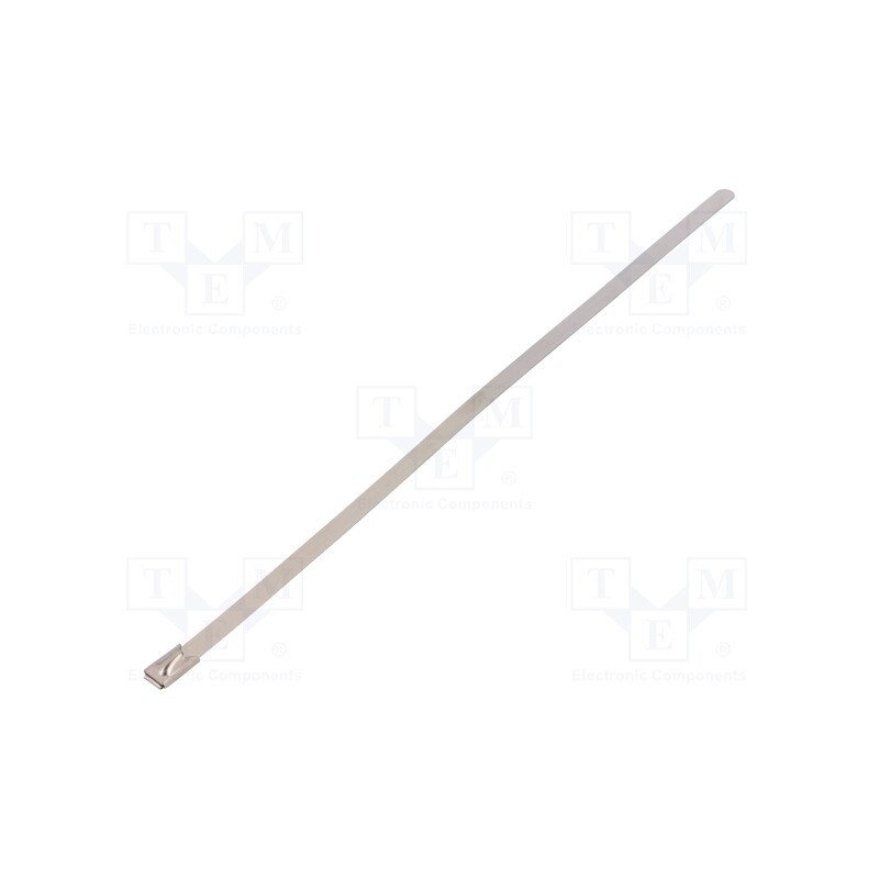 50 pcs : BU44-200 - Cable tie, L: 200mm, W: 4.6mm, stainless steel AISI 304, 445N
