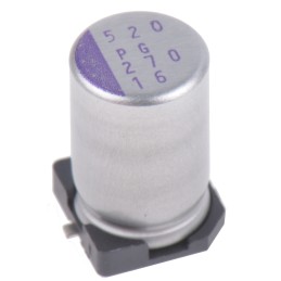 10 pcs - 16SVPG270M Panasonic 270μF Surface Mount Polymer Capacitor, 16V dc