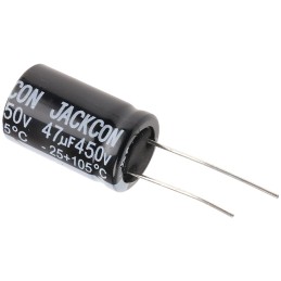 10 pcs - RS PRO 47μF Aluminium Electrolytic Capacitor 450V dc, Radial, Through Hole