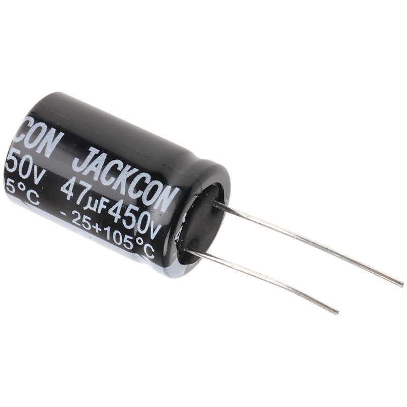 10 pcs - RS PRO 47μF Aluminium Electrolytic Capacitor 450V dc, Radial, Through Hole