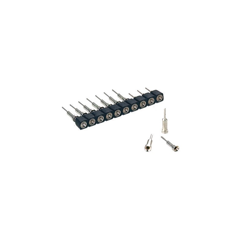 20 pcs - 712-87-108-41-001101 8 Way Preci-Dip Straight Through Hole 2.54mm Socket Contact Carrier, Solder, 3A 100 V ac, 150 V dc