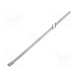 50 pcs : BU74-1000 - Cable tie, L: 1000mm, W: 7.9mm, stainless steel AISI 304, 1112N