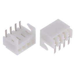 20 pcs - 38-00-1334 Molex KK 254 Series Right Angle Through Hole Mount PCB Socket, 4-Contact, 1-Row, 2.54mm Pitch, Solder Termin