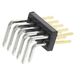 10 pcs - M50-3900542 HARWIN Archer M50 Series Right Angle Through Hole Pin Header, 10 Contact(s), 1.27mm Pitch, 2 Row(s), Unshro