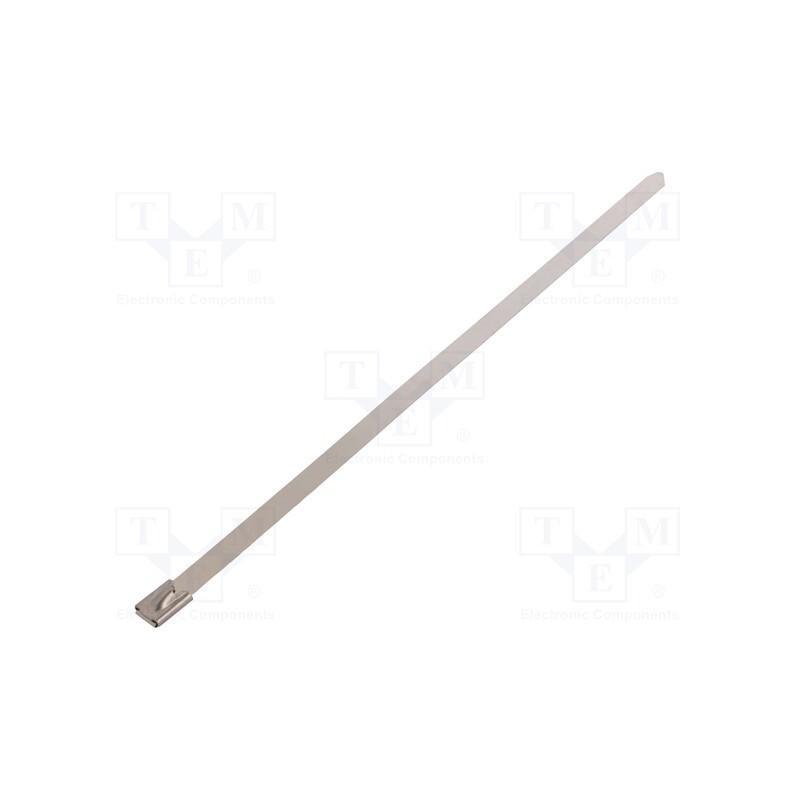 50 pcs : BU74-260 - Cable tie, L: 260mm, W: 7.9mm, stainless steel AISI 304, 1112N