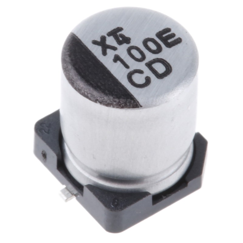 50 pcs - UCD1E101MCL1GS Nichicon 100μF Aluminium Electrolytic Capacitor 25V dc, Surface Mount - UCD1E101MCL1GS