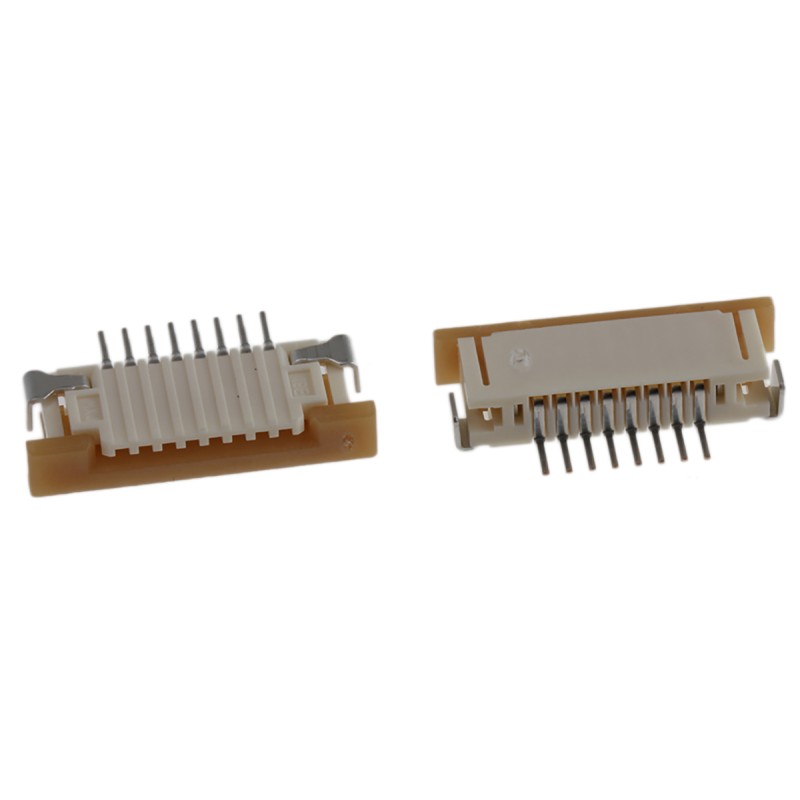 50 pcs - 52271-0869 Molex, Easy-On, 52271 1mm Pitch 8 Way Right Angle Female FPC Connector, ZIF Bottom Contact