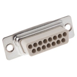 20 pcs - DBC15SP-NW MH Connectors MHD 15 Way Cable Mount D-sub Connector Plug, 2.77mm Pitch