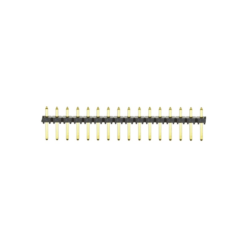 10 pcs - TLW-116-05-G-S Samtec TLW Series Straight Through Hole Pin Header, 16 Contact(s), 2.54mm Pitch, 1 Row(s), Unshrouded