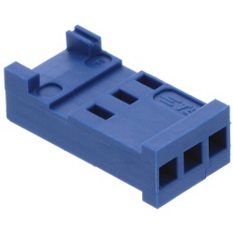 50 pcs - 281838-3 TE Connectivity, AMPMODU HE13/HE14 Female Connector Housing, 2.54mm Pitch, 3 Way, 1 Row