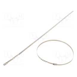 50 pcs : BUZ46-360 - Cable tie, L: 360mm, W: 4.6mm, acid resistant steel AISI 316, 445N