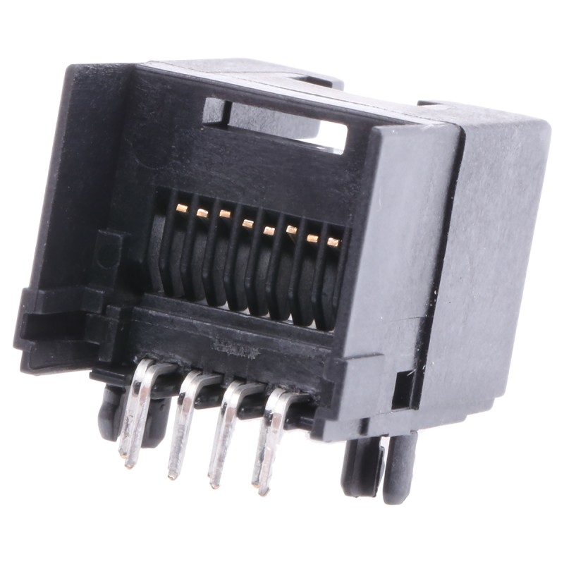 10 pcs - SS-600000-010 Bel-Stewart SS-60000 Series Female RJ45 Connector, Through Hole, Cat6