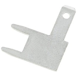 500 pcs - RS PRO Uninsulated Male Spade Connector, PCB Tab, 2.8 x 0.5mm Tab Size