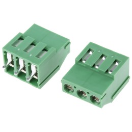 20 pcs - RS PRO PCB Terminal Block, 3-Contact, 5.08mm Pitch, Through Hole Mount, 1-Row, Screw Termination