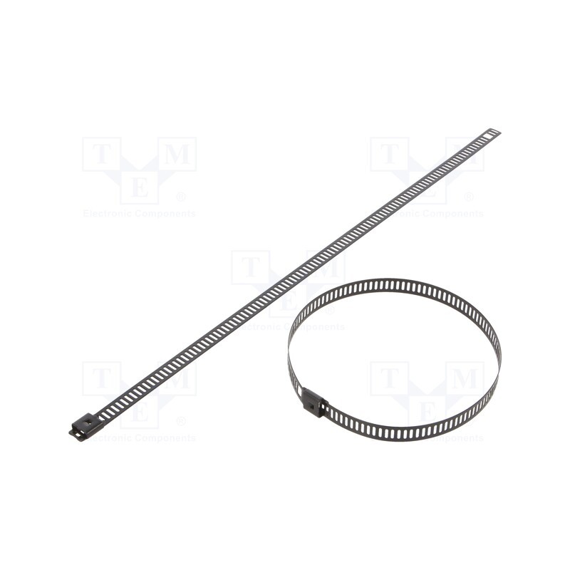 50 pcs : LC76-250 - Cable tie, L: 250mm, W: 7mm, acid resistant steel AISI 316, 445N