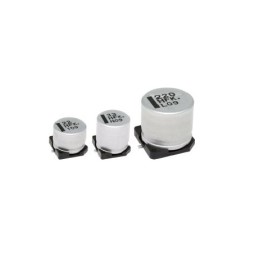 50 pcs - EEEFK1K100XL Panasonic 10μF Electrolytic Aluminium Electrolytic Capacitor 80V dc, Surface Mount - EEEFK1K100XL