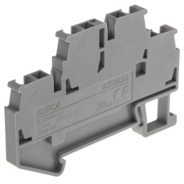 10 pcs - RS PRO Grey Double Level Terminal Block, 2.5mm², Double-Level