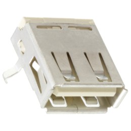 1 pcs - Molex Right Angle, Through Hole, Socket Type A USB Connector