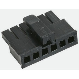 50 pcs - 1445022-6 TE Connectivity, Micro MATE-N-LOK Female Connector Housing, 3mm Pitch, 6 Way, 1 Row