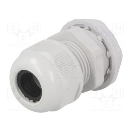 10 pcs : RNMG25X1.5L - Cable gland, with long thread, M25, 1.5, IP65, polyamide, grey