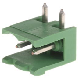 20 pcs - 282815-2 TE Connectivity 5.08mm Pitch 2 Way Right Angle Pluggable Terminal Block, Header, Through Hole, Solder Terminat