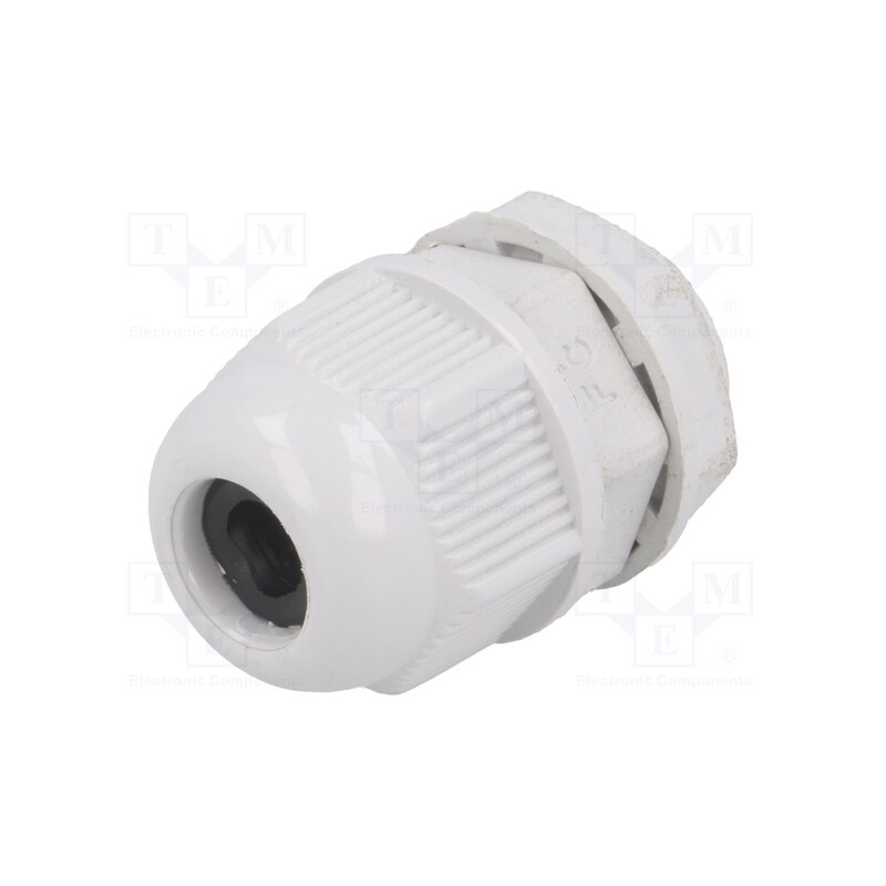 20 pcs : RNPG-09 - Cable gland, PG9, IP65, polyamide, grey