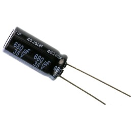 20 pcs - EEUFR1V681 Panasonic 680μF Aluminium Electrolytic Capacitor 35V dc, Radial, Through Hole - EEUFR1V681