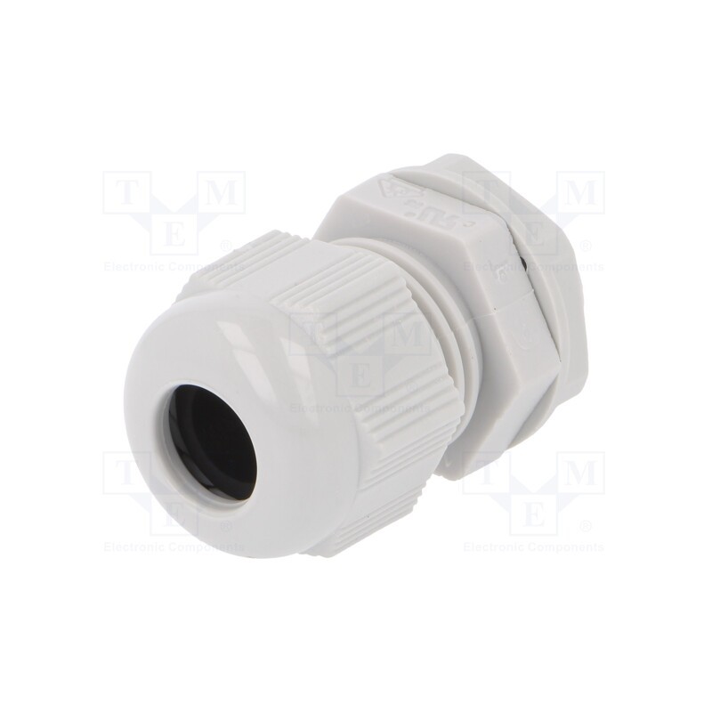 10 pcs : 2411.611 - Cable gland, M16, 1.5, IP68, polyamide, light grey