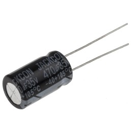 50 pcs - RS PRO 470μF Aluminium Electrolytic Capacitor 35V dc, Radial, Through Hole