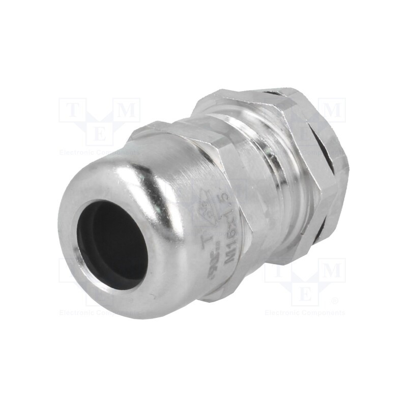 10 pcs : 2411.811 - Cable gland, M16, 1.5, IP68, brass