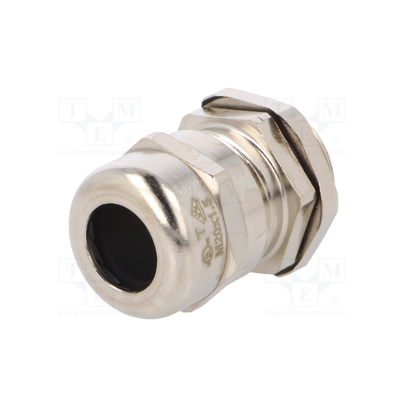 10 pcs : 2411.821 - Cable gland, M20, 1.5, IP68, brass