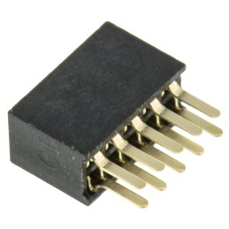 10 pcs - M50-3000545 HARWIN Straight Through Hole Mount PCB Socket, 10-Contact, 2-Row, 1.27mm Pitch, Solder Termination