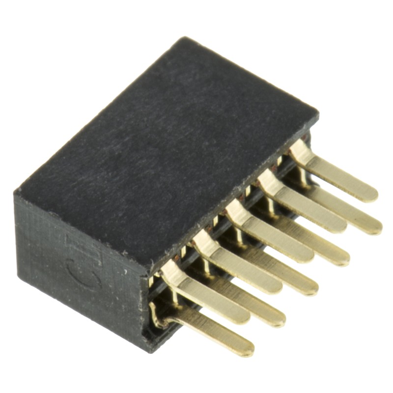 10 pcs - M50-3000545 HARWIN Straight Through Hole Mount PCB Socket, 10-Contact, 2-Row, 1.27mm Pitch, Solder Termination