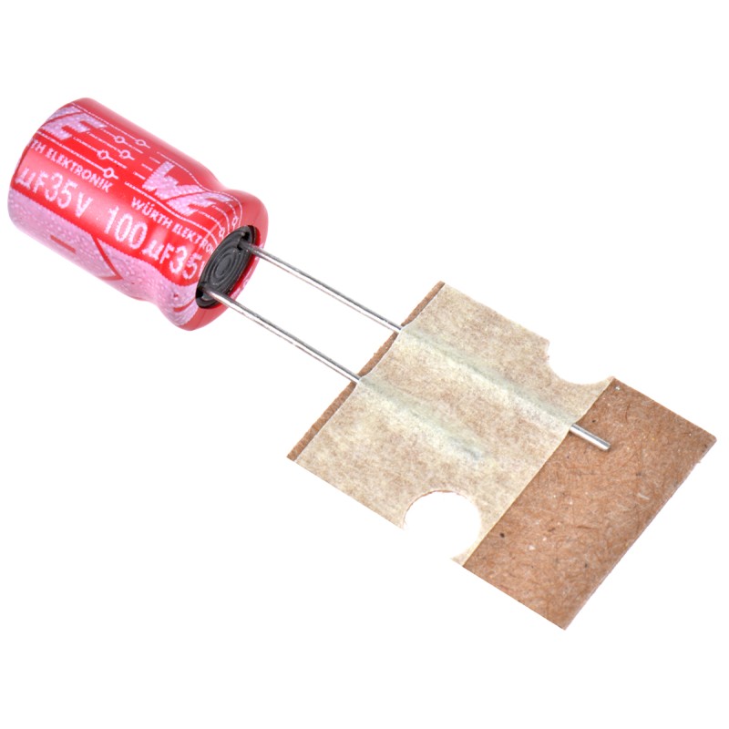 50 pcs - 860160574013 Wurth Elektronik 100μF Aluminium Electrolytic Capacitor 35V dc, Radial, Through Hole - 860160574013
