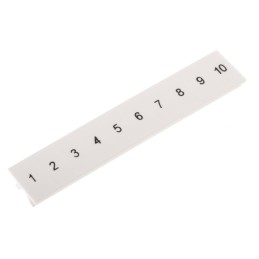 20 pcs - 1050017:0001 Phoenix Contact ZB5.LGS :01 -10 Series Marker Strip for Use with DIN Rail Terminal Blocks