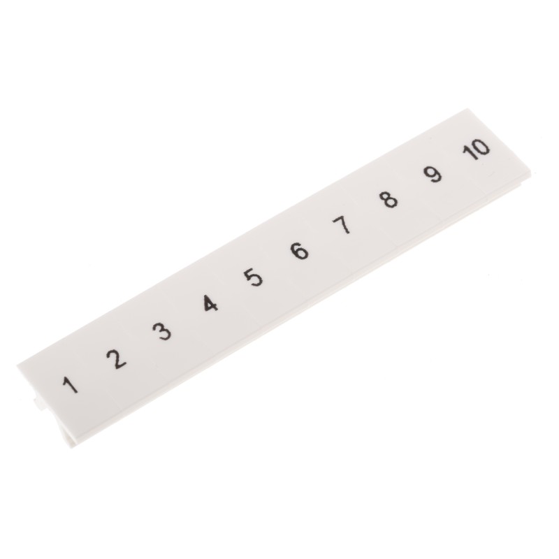 20 pcs - 1050017:0001 Phoenix Contact ZB5.LGS :01 -10 Series Marker Strip for Use with DIN Rail Terminal Blocks