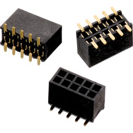20 pcs - 62300421021 Wurth Elektronik WR-PHD Series Straight PCB Socket, 4-Contact, 2-Row, 1.27mm Pitch