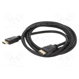 10 pcs : SAVKABELCL-05 - Cable, HDMI 1.4, HDMI plug,both sides, Len: 2m, black, 30AWG